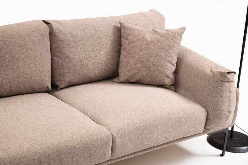 Lintley Soffa m. Divan 4-sits Mocha - Divansoffa & schäslong