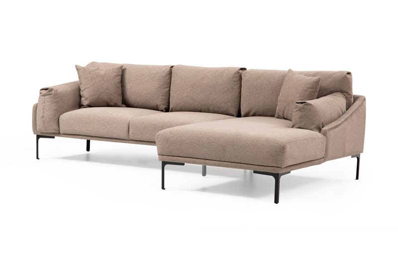 Lintley Soffa m. Divan 4-sits Mocha - Möbler - Vardagsrum - Soffor - Divansoffa & schäslong