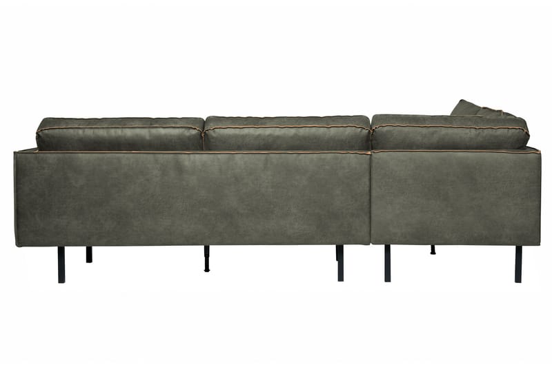 Lissbon 3-sits Vänster L-formad Hörnsoffa 266 cm i Läder - Grön - Möbler - Vardagsrum - Soffor - Divansoffa & schäslong