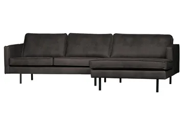 Lissbon Divansoffa Höger - Svart - Möbler - Vardagsrum - Soffor - Divansoffa & schäslong