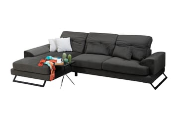 Longa Hörnsoffa med Divan Vänster - Svart - Möbler - Vardagsrum - Soffor - Divansoffa & schäslong