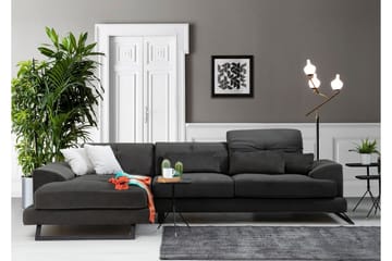 Longa Hörnsoffa med Divan Vänster - Svart - Möbler - Vardagsrum - Soffor - Divansoffa & schäslong