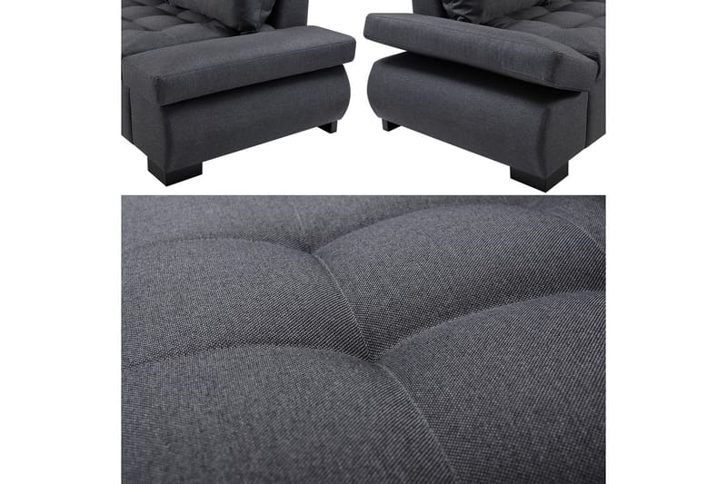 LORD Hörnbäddsoffa 320x223x95 cm - Grå - Möbler - Vardagsrum - Soffor - Divansoffa & schäslong