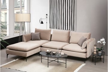 Luces Vänster L-formad Divansoffa med Schäslong 289 cm i Tyg - Beige - Möbler - Vardagsrum - Soffor - Divansoffa & schäslong