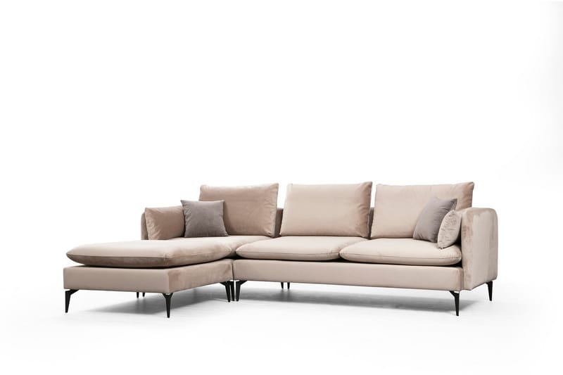 Luces Vänster L-formad Divansoffa med Schäslong 289 cm i Tyg - Beige - Möbler - Vardagsrum - Soffor - Divansoffa & schäslong