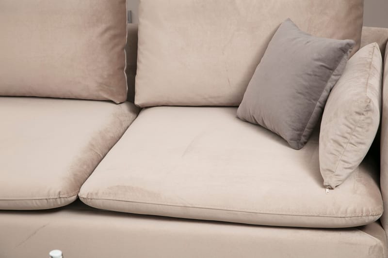 Luces Vänster L-formad Divansoffa med Schäslong 289 cm i Tyg - Beige - Möbler - Vardagsrum - Soffor - Divansoffa & schäslong