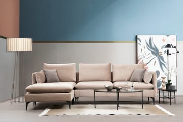 Luces Vänster L-formad Divansoffa med Schäslong 289 cm i Tyg - Beige - Möbler - Vardagsrum - Soffor - Divansoffa & schäslong