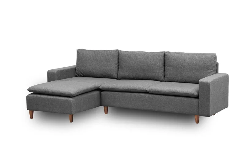 Lungo Soffa m. Divan 4-sits - Mörkgrå - Möbler - Vardagsrum - Soffor - Divansoffa & schäslong