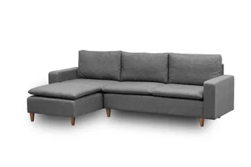 Lungo Soffa m. Divan 4-sits - Mörkgrå - Möbler - Vardagsrum - Bäddsoffor - Bäddsoffa divan