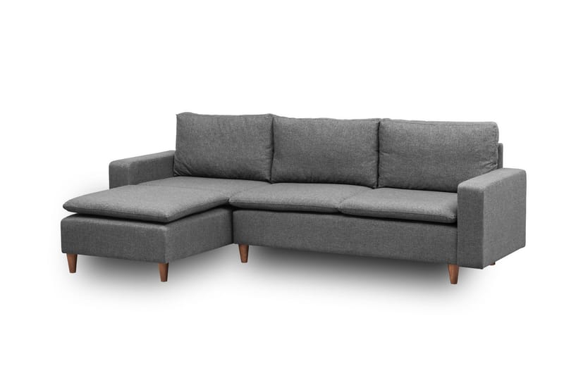 Lungo Soffa m. Divan 4-sits - Mörkgrå - Möbler - Vardagsrum - Soffor - Divansoffa & schäslong