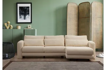 Makhan Soffa m. Divan 3-sits - Beige - Möbler - Vardagsrum - Soffor - Divansoffa & schäslong