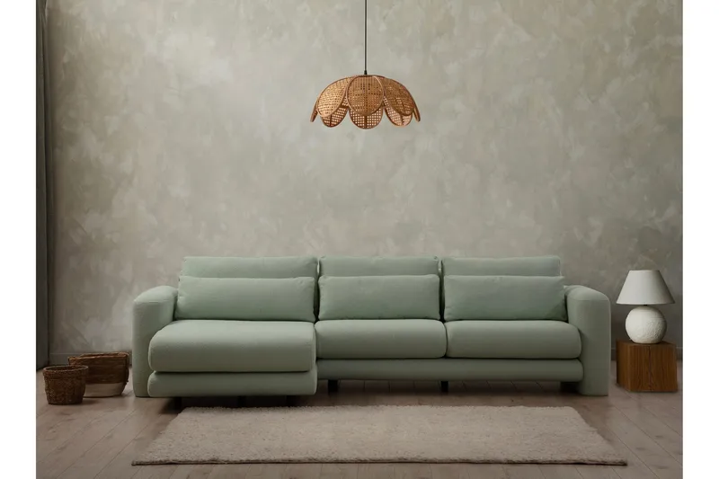 Makhan Soffa m. Divan 3-sits - Grön - Möbler - Vardagsrum - Soffor - Divansoffa & schäslong