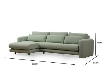 Makhan Soffa m. Divan 3-sits - Grön - Möbler - Vardagsrum - Soffor - Divansoffa & schäslong