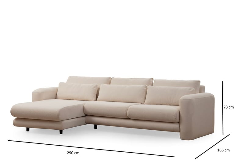 Makhan Soffa m. Divan 3-sits - Ljusbeige - Möbler - Vardagsrum - Soffor - Divansoffa & schäslong