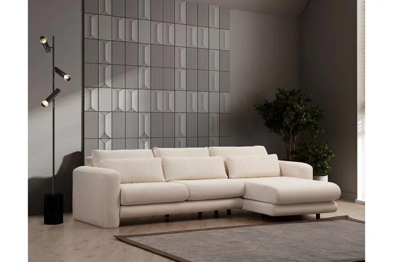 Makhan Soffa m. Divan 3-sits - Ljusbeige - Möbler - Vardagsrum - Soffor - Divansoffa & schäslong