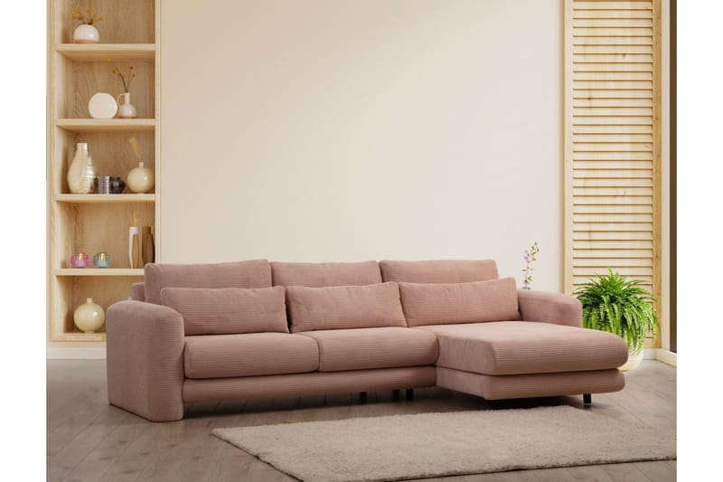 Makhan Soffa m. Divan 3-sits - Rosa - Möbler - Vardagsrum - Soffor - Divansoffa & schäslong
