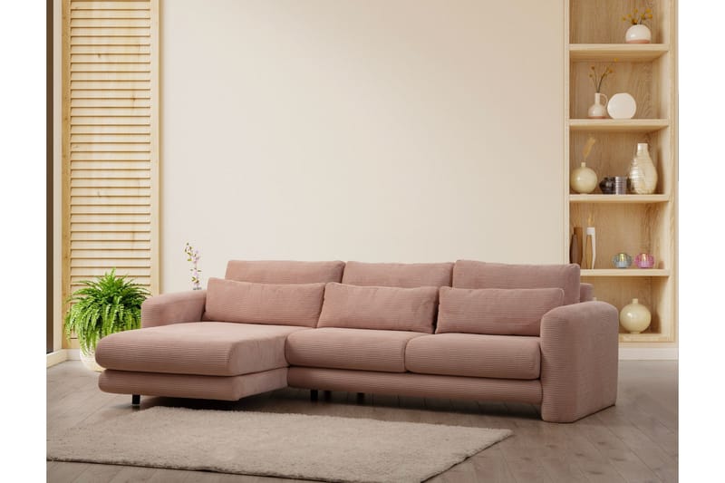 Makhan Soffa m. Divan 3-sits - Rosa - Möbler - Vardagsrum - Soffor - Divansoffa & schäslong