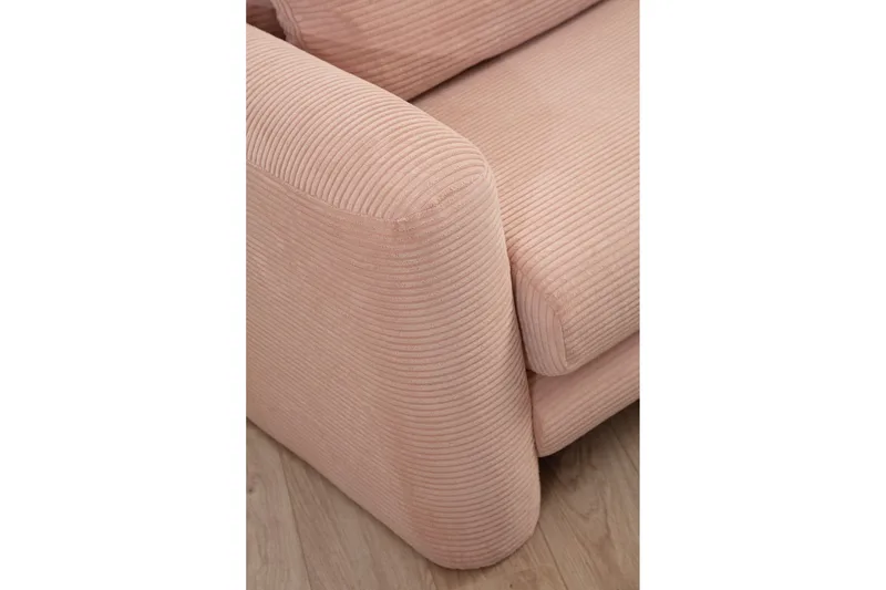 Makhan Soffa m. Divan 3-sits - Rosa - Möbler - Vardagsrum - Soffor - Divansoffa & schäslong