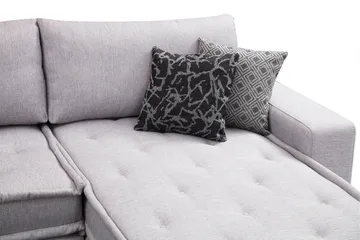 Mamerto Soffa m. Divan 4-sits - Ljusgrå - Möbler - Vardagsrum - Soffor - Hörnsoffor