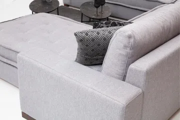 Mamerto Soffa m. Divan 4-sits - Ljusgrå - Möbler - Vardagsrum - Soffor - Hörnsoffor