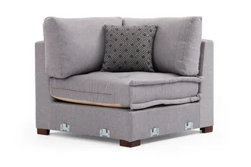 Mamerto Soffa m. Divan 4-sits - Ljusgrå - Möbler - Vardagsrum - Soffor - Hörnsoffor