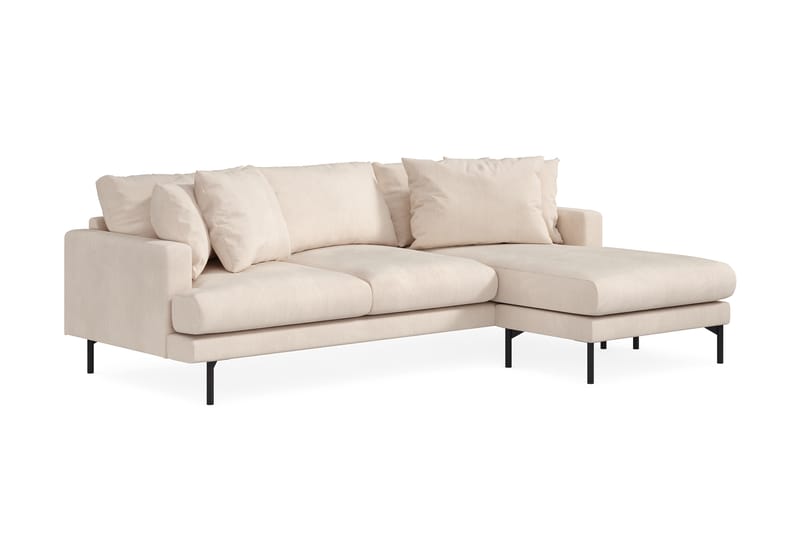 Menard 3-sits Högervänd L-formad Divansoffa i Manchester - Beige - Möbler - Vardagsrum - Soffor - Divansoffa & schäslong