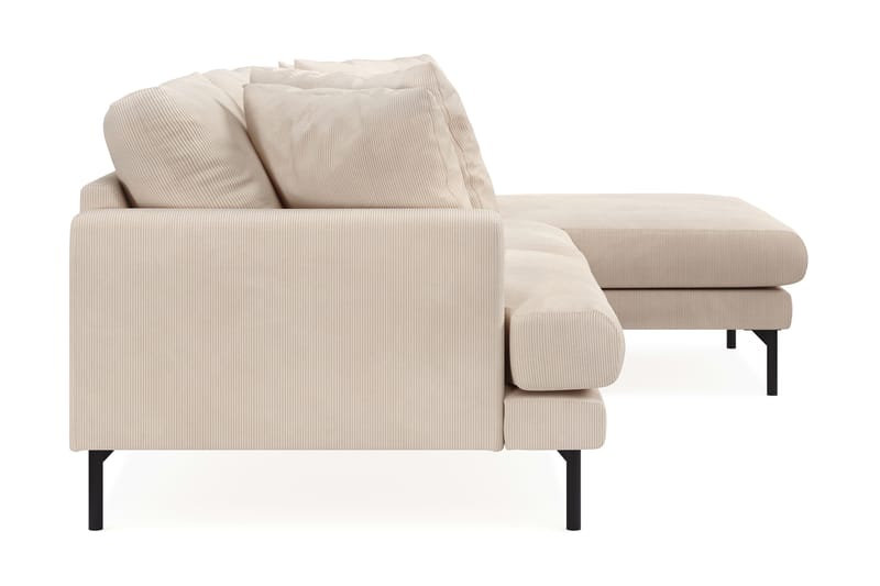 Menard 3-sits Högervänd L-formad Divansoffa i Manchester - Beige - Möbler - Vardagsrum - Soffor - Divansoffa & schäslong
