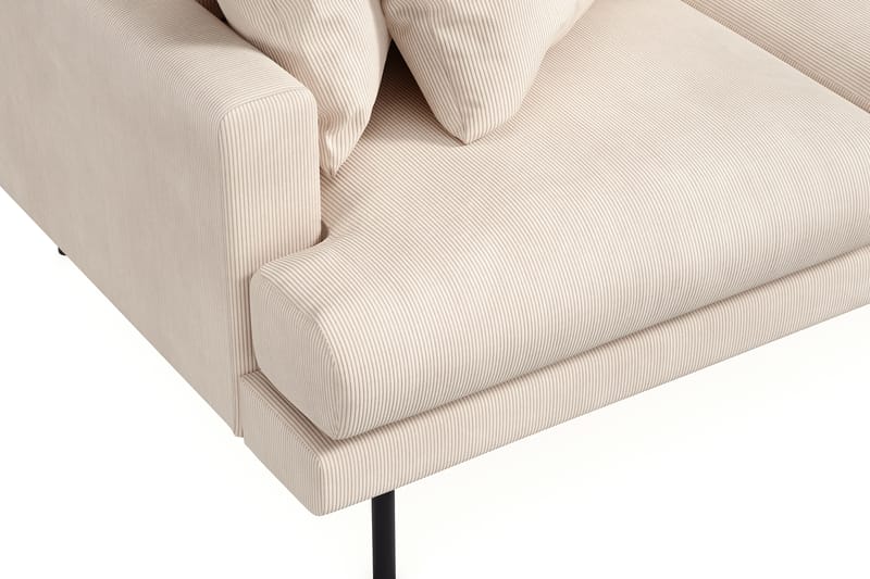 Menard 3-sits Högervänd L-formad Divansoffa i Manchester - Beige - Möbler - Vardagsrum - Soffor - Divansoffa & schäslong
