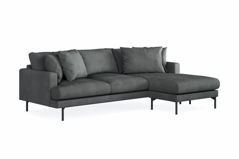 Menard 3-sits Högervänd L-formad Divansoffa i Manchester - Grå - Möbler - Vardagsrum - Soffor - Divansoffa & schäslong