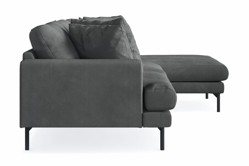 Menard 3-sits Högervänd L-formad Divansoffa i Manchester - Grå - Möbler - Vardagsrum - Soffor - Divansoffa & schäslong