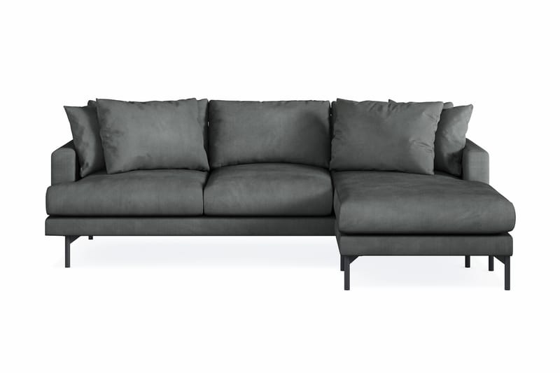 Menard 3-sits Högervänd L-formad Divansoffa i Manchester - Grå - Möbler - Vardagsrum - Soffor - Divansoffa & schäslong