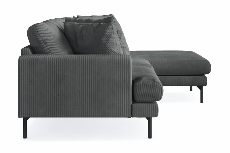 Menard 3-sits Högervänd L-formad Divansoffa i Manchester - Grå - Möbler - Vardagsrum - Soffor - Divansoffa & schäslong