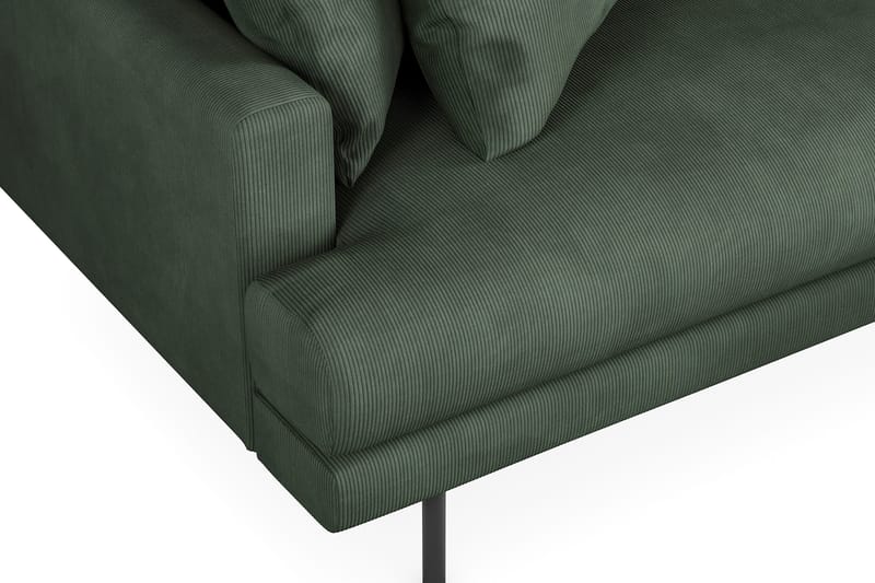 Menard 3-sits Högervänd L-formad Divansoffa i Manchester - Grön - Möbler - Vardagsrum - Soffor - Divansoffa & schäslong