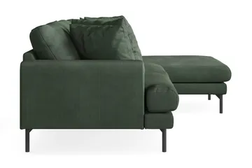 Menard 3-sits Högervänd L-formad Divansoffa i Manchester - Grön - Möbler - Vardagsrum - Soffor - Divansoffa & schäslong
