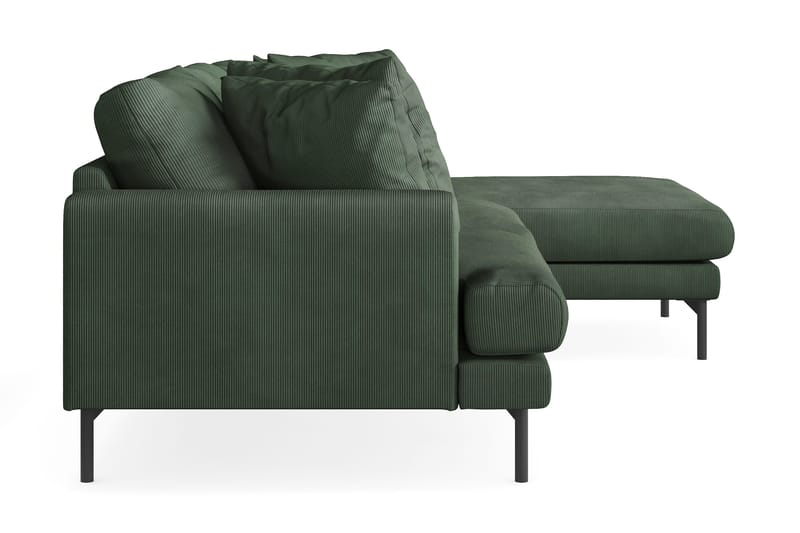 Menard 3-sits Högervänd L-formad Divansoffa i Manchester - Grön - Möbler - Vardagsrum - Soffor - Divansoffa & schäslong