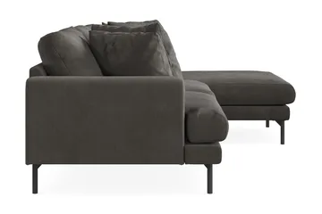 Menard 3-sits Högervänd L-formad Divansoffa i Manchester - Mörkgrå - Möbler - Vardagsrum - Soffor - Divansoffa & schäslong