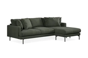 Menard 3-sits Högervänd L-formad Divansoffa i Manchester - Mörkgrön - Möbler - Vardagsrum - Soffor - Divansoffa & schäslong