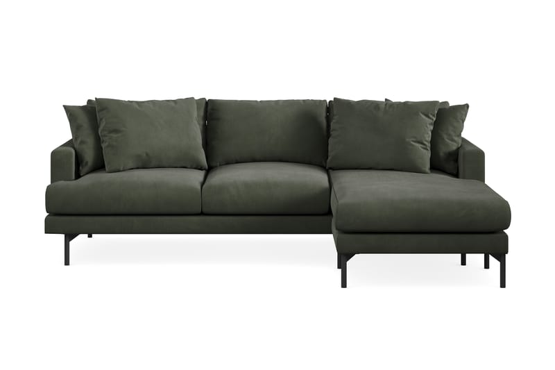 Menard 3-sits Högervänd L-formad Divansoffa i Manchester - Mörkgrön - Möbler - Vardagsrum - Soffor - Divansoffa & schäslong