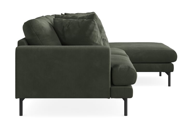 Menard 3-sits Högervänd L-formad Divansoffa i Manchester - Mörkgrön - Möbler - Vardagsrum - Soffor - Divansoffa & schäslong
