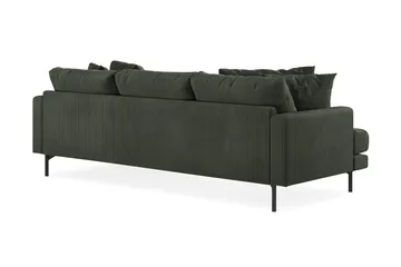 Menard 3-sits Högervänd L-formad Divansoffa i Manchester - Mörkgrön - Möbler - Vardagsrum - Soffor - Divansoffa & schäslong