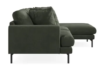 Menard 3-sits Högervänd L-formad Divansoffa i Manchester - Mörkgrön - Möbler - Vardagsrum - Soffor - Divansoffa & schäslong