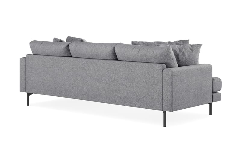 Menard 3-sits Högervänd L-formad Divansoffa i Tyg - Grå - Möbler - Vardagsrum - Soffor - Divansoffa & schäslong