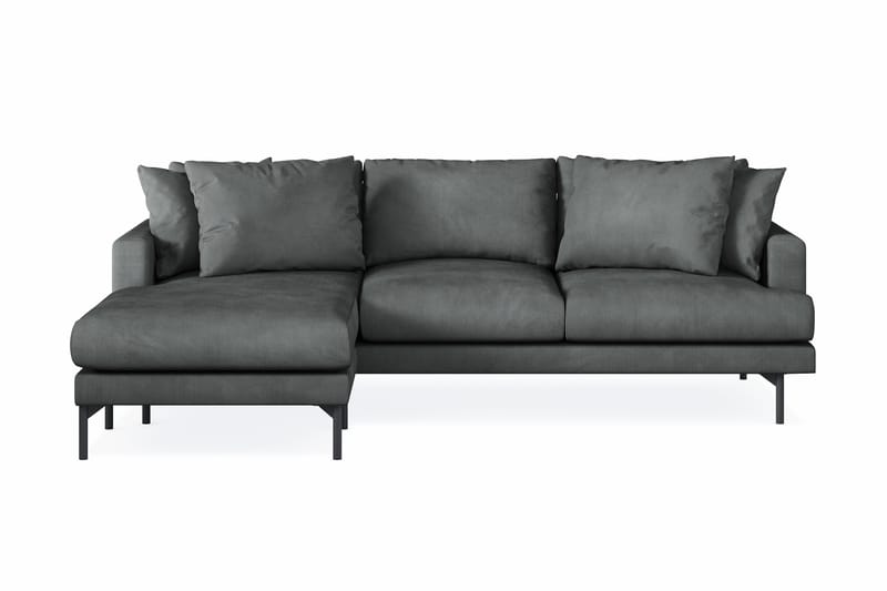 Menard 3-sits Vänstervänd L-formad Divansoffa i Manchester - Grå - Möbler - Vardagsrum - Soffor - Divansoffa & schäslong