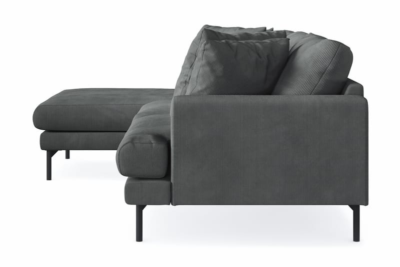 Menard 3-sits Vänstervänd L-formad Divansoffa i Manchester - Grå - Möbler - Vardagsrum - Soffor - Divansoffa & schäslong