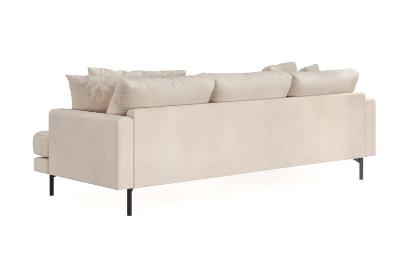 Menard 3-sits Vänstervänd L-formad Djup Divansoffa i Manchester - Beige - Möbler - Vardagsrum - Soffor - Divansoffa & schäslong