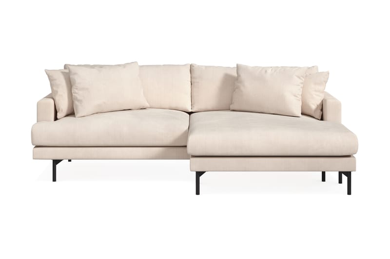 Menard 4-sits Högervänd L-formad Divansoffa i Manchester - Beige - Möbler - Vardagsrum - Soffor - Divansoffa & schäslong
