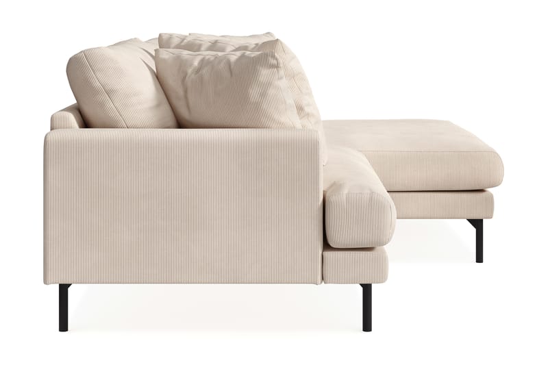 Menard 4-sits Högervänd L-formad Divansoffa i Manchester - Beige - Möbler - Vardagsrum - Soffor - Divansoffa & schäslong