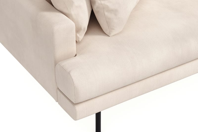 Menard 4-sits Högervänd L-formad Divansoffa i Manchester - Beige - Möbler - Vardagsrum - Soffor - Divansoffa & schäslong