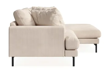 Menard 4-sits Högervänd L-formad Divansoffa i Manchester - Beige - Möbler - Vardagsrum - Soffor - Divansoffa & schäslong