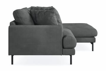 Menard 4-sits Högervänd L-formad Divansoffa i Manchester - Grå - Möbler - Vardagsrum - Soffor - Divansoffa & schäslong
